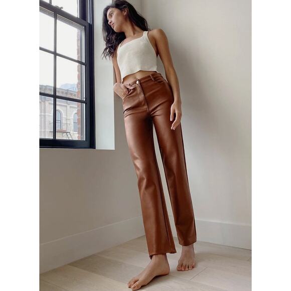 Aritzia Wilfred the Melina Brown Pants - Picture 1 of 7